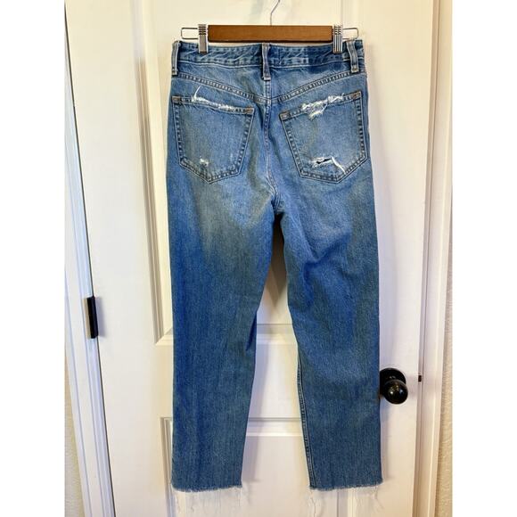 Abercrombie & Fitch Women's 27 Jeans Distressed Jeans Annie High Rise Girlfriend - Picture 4 of 7